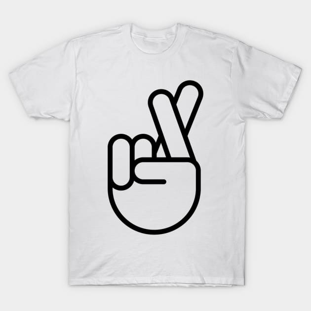 Fingers Crossed T-Shirt by Radradrad